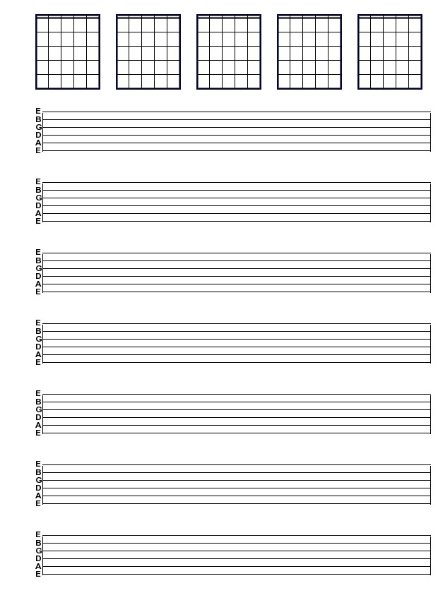 blank guitar tab sheets to print